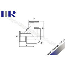 Boquilla hidráulica del adaptador del anillo tórico métrico del codo de 90 grados (1E9)
